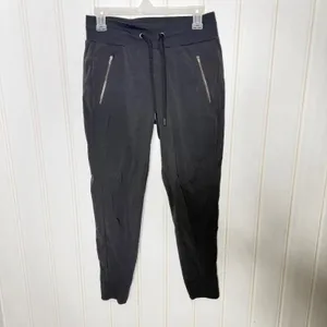 Athleta Trekkie North Jogger Black Zip Pocket Stretch Travel Pants 705 thumbnail 3