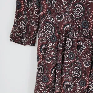 Garnet Hill Women's Floral Paisley Pocket Boho Dress Woman Plus Size 6 Western‎ thumbnail 7