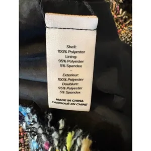 Cinq à Sept Rochelle Tweed Minidress Womens‎ 8 Multicolor Belted Fringe thumbnail 8
