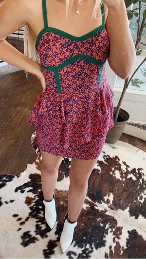 Flirty Floral Dress Multi thumbnail 1