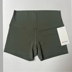 NWT Lululemon Align High Rise Short 4” Army Green Women’s Shorts Size 10 thumbnail 5