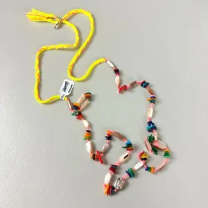 Free People Ariana Ost At The Market Necklace Pink NWT Belly Chain Shells Beach thumbnail 12