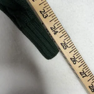 Eddie‎ Bauer Womens XS Forest Green 100% Cotton Cable Knit Crew Neck Sweater thumbnail 6