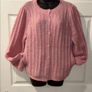 Pink Women's Sweater Size M thumbnail 5