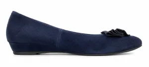 Jeffrey Campbell Size 6.5 Ibiza Reagle Blue Suede Leather Kitten Wedge Shoes thumbnail 1