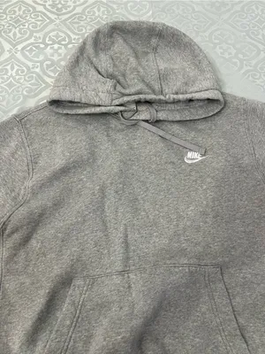 Nike Light Gray Women's Pullover Hoodie size medium unisex thumbnail 6