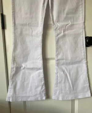 SheIn White High Waisted Jeans thumbnail 6