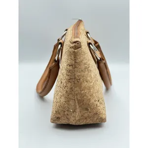 Primeware Cork Insulated Wine Bag Purse Carrier Zipper Close with Corkscrew thumbnail 4