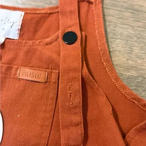 Oh Polly NWT Burnt Orange Overalls- Size Small thumbnail 4