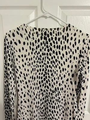 Reformation Kenmare Long Sleeve Knit Minidress In Cheetah Print New Size Medium thumbnail 6