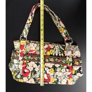 Vera Bradley Women's Black/Multicolor Shoulder Bag Size M SKU 2054 thumbnail 4