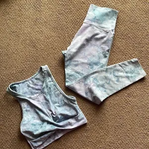 Electric & Rose Women’s Blue/Purple Sports Bra & Leggings Set - Size S thumbnail 1