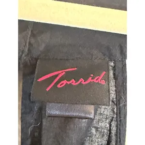 Torrid Embroidered Beaded Tank Top Black 1 Womens Boho Peasant Festival thumbnail 5