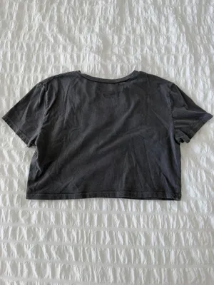 Full Tilt Grey California Cropped Tee thumbnail 3