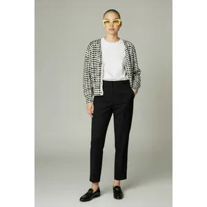 J.Crew Women’s Cotton Black and White Hearts Cardigan XL thumbnail 2