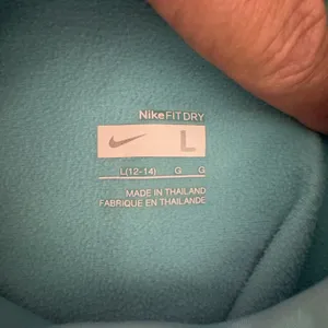 2062 | Nike Fit Dry Womens L Aqua Mock Neck Long Sleeve Athletic Top 254805 thumbnail 6