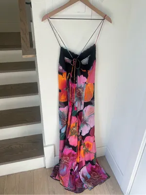 Free People Bloomspell Maxi Dress in Desert Rose Combo NWT thumbnail 4