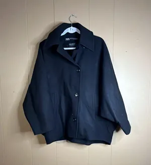 Zara x Manteco Oversized Wool Blend Coat thumbnail 1