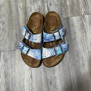 Papillio Birkenstock Stylish Blue Patterned Sandals thumbnail 10