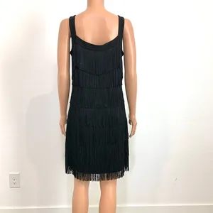 Express small fringe flapper cocktail mini dress costume D2 3426 thumbnail 6