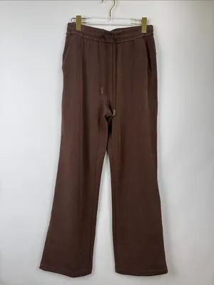 Colorfulkoala High Waisted Soft Drawstring Velvra Modal Sweatpants Brown Medium thumbnail 2