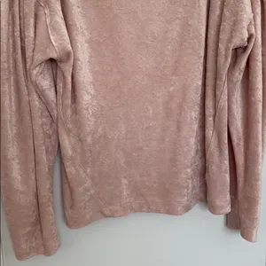 Free People Pink Velvet top M thumbnail 4