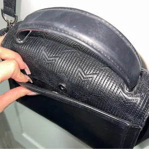 Michael Kors Whitney Medium Quilted Top Handle Satchel Black/Silver thumbnail 5