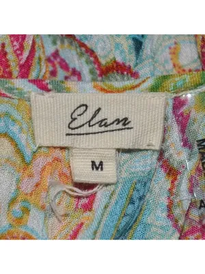 Elan Ibiza Tiered Mini Sun Dress Size M Sleeveless Colorful Paisley Boho Rayon thumbnail 7