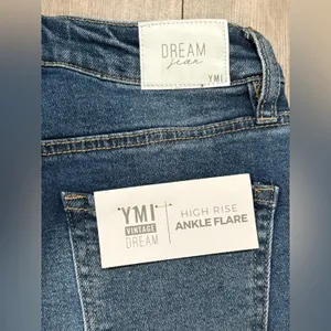 🆕 YMI Women's Classic High Rise Ankle Flare Blue Flare Jeans Size 7/28 thumbnail 6
