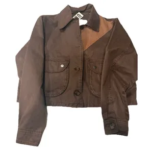 BDG Jacket Women's Medium Brown Luca Canvas Heavyweight Workwear Zip NEW $109 thumbnail 1