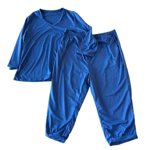 Women's Vneck Two Piece Capril Loungewear Pajama Set Size XL #260752 thumbnail 1