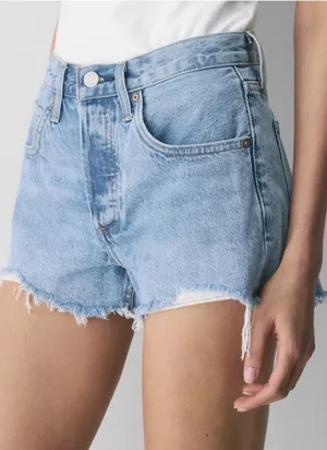 Levi's 501 Denim Shorts Womens 26 High Rise Button Fly Cut Off Light Wash #I10-1 thumbnail 1