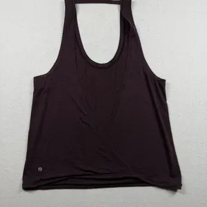 Lululemon Open Back Racerback Tank Top Purple Size 6 thumbnail 2