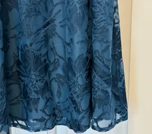 Forever 21 NWT! Sz XS Gorgeous Teal Blue Floral Layered Skirt thumbnail 2