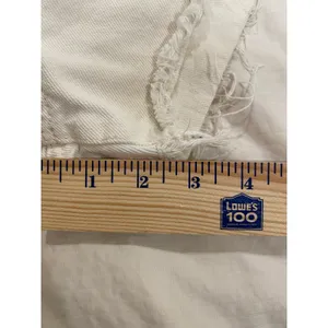 Cotton On Women High Rise Shorts Size 6 White Frayed Hem 100% Cotton Streetwear thumbnail 8