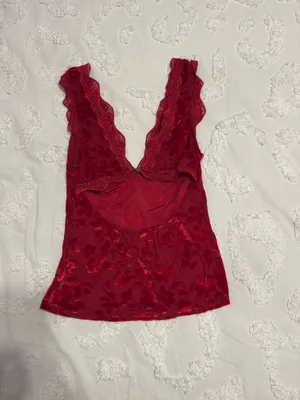 Free People Top Tank Intimately red lace thumbnail 2