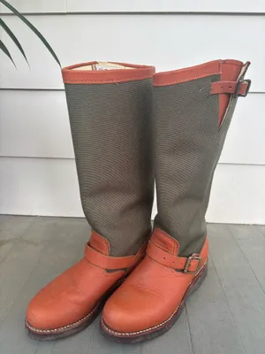 Chippewa Women’s Brown Leather Snake Boots Size 8 thumbnail 2