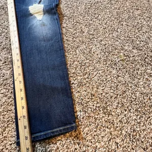 7‎ For All Mankind The Relaxed Skinny Distressed Blue Jeans Size 28 Made in USA thumbnail 7