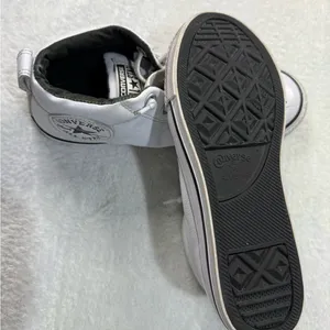 Converse White Canvas Sneakers with Rubber Sole thumbnail 6