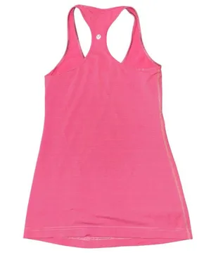 Lululemon Women’s Size 6 Wee Stripe Dine Flash Pink Daily Racerback Tank Top thumbnail 4
