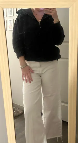Aerie Very Oversized Black  Pullover thumbnail 1