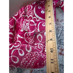 Vera Bradley Pink Paisley Quilted Cotton‎ Drawstring Crossbody Bucket Bag Floral thumbnail 7