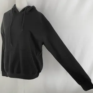 Pretty Little Thing Solid Black Relaxed Fit Hoodie Sweatshirt Size Small thumbnail 9