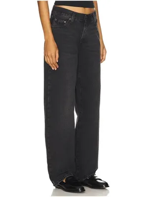 Levi’s Premium Baggy Dad Jeans W32 Black Big E High Rise 100% Cotton thumbnail 12