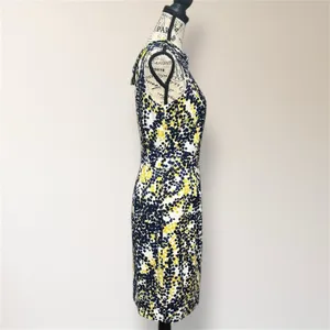 Boden Martha‎ Floral Sheath Dress Yellow Blue Sleeveless Autumn Wedding Guest thumbnail 3