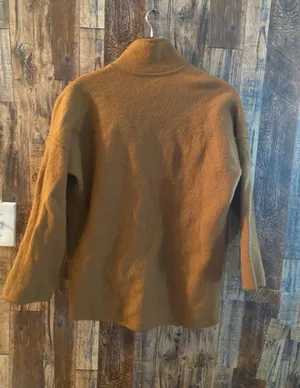 Madewell women's merino wool blazer size m brown thumbnail 3
