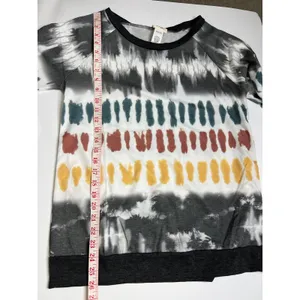 BIBI Tie Dye Lounge Set Women Small Jogger Pants Matching Top Boho Casual Set thumbnail 6