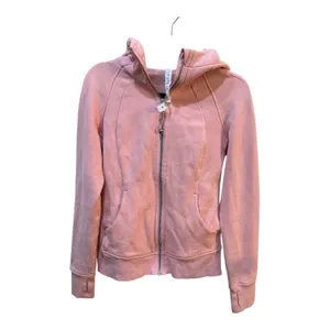 Lululemon Scuba Full Zip Hoodie Pink Size 6 Sweatshirt Athlesiure Performance thumbnail 11