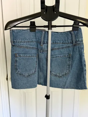 Rewash Juniors Blue Denim Mini Skirt Size 3 thumbnail 2