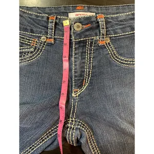 Bongo Jeans Size 7 Women's Boot Cut‎ Embroidered Blue Denim Y2K Festival Western thumbnail 8